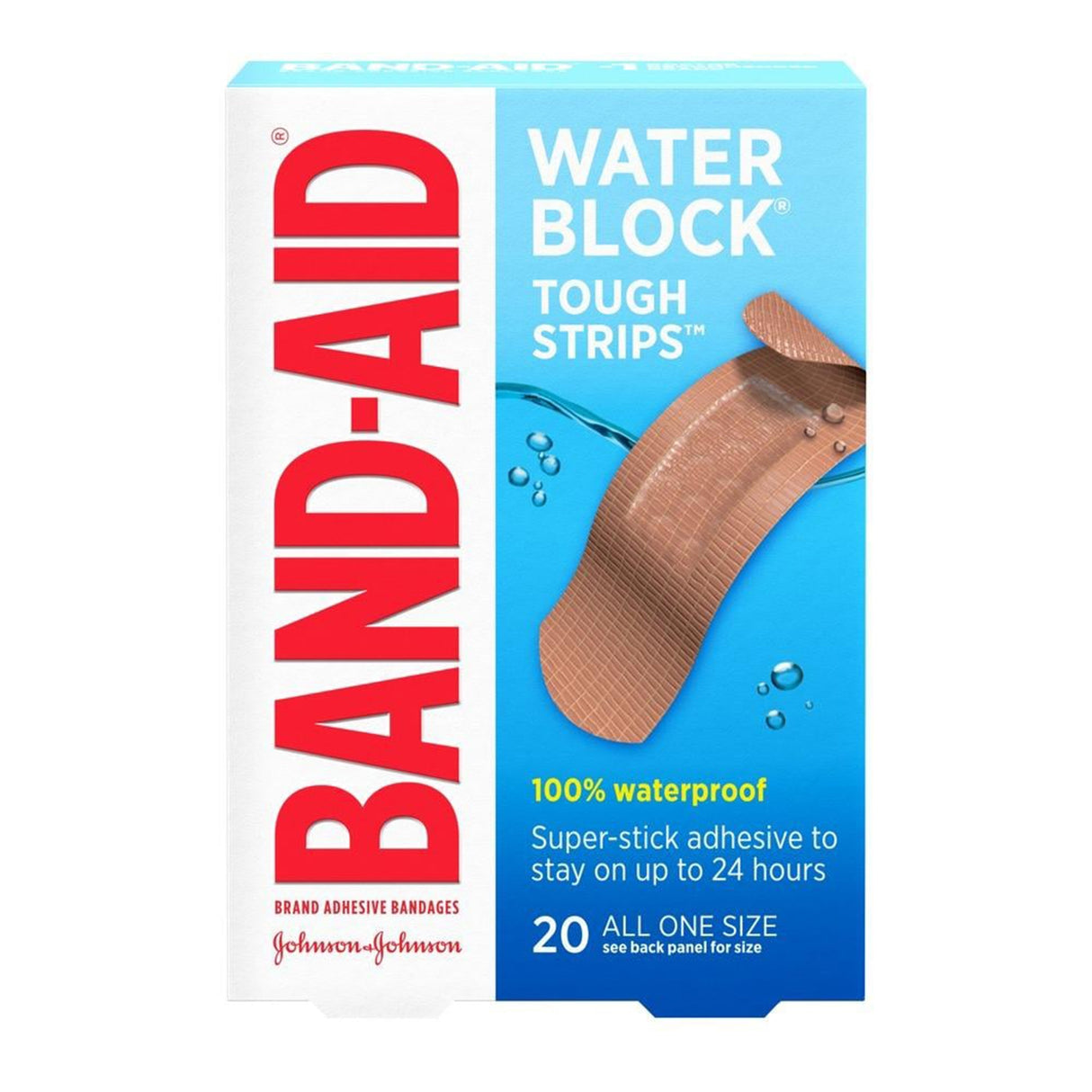 Waterproof Adhesive Strip Band-Aid® Water Block® Tough Strips™ Plastic Tan 1-3/4 X 4 Inch Sterile - BeHope