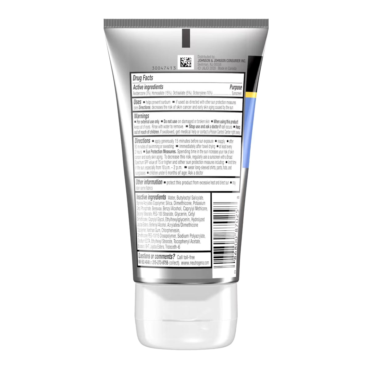 Sunscreen Neutrogena® Sport Face SPF 70 Lotion 2.5 oz. Tube - BeHope