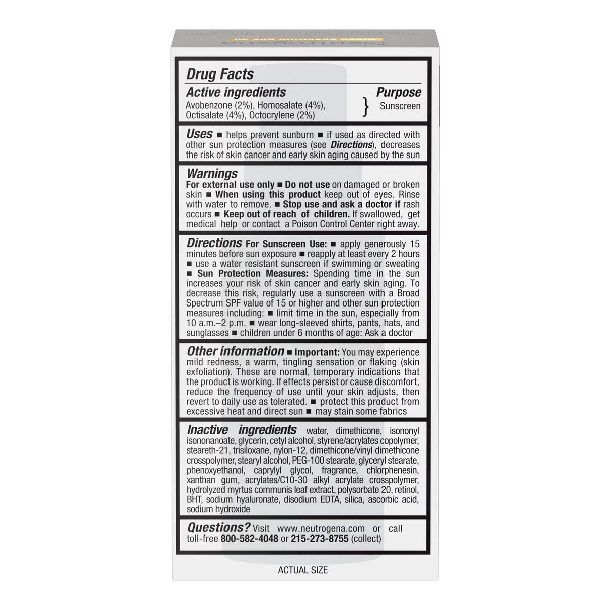 Facial Moisturizer with Sunscreen Neutrogena® Rapid Wrinkle Repair® 1 oz. Pump Bottle Unscented Lotion - BeHope