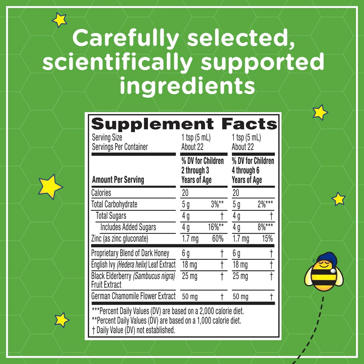 Children's Cold and Cough Relief Zarbee's® Cough Syrup + Mucus 6 g Strength Syrup 4 oz. - BeHope