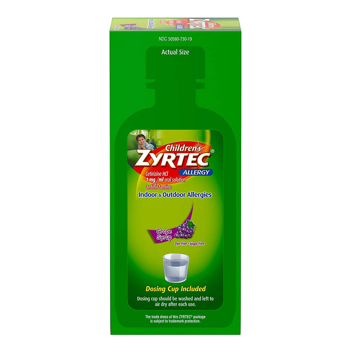 Children's Allergy Relief Zyrtec® 1 mg / 1 mL Strength Solution 4 oz. - BeHope