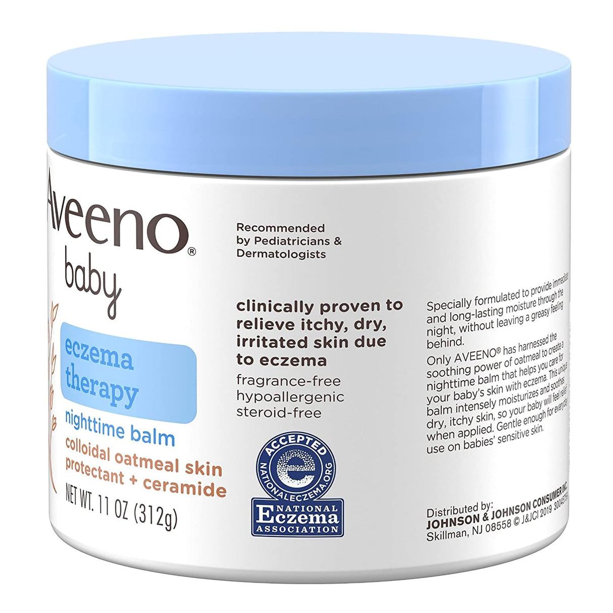 Aveeno® Baby Eczema Therapy Unscented Nighttime Balm for Itchy Skin - BeHope