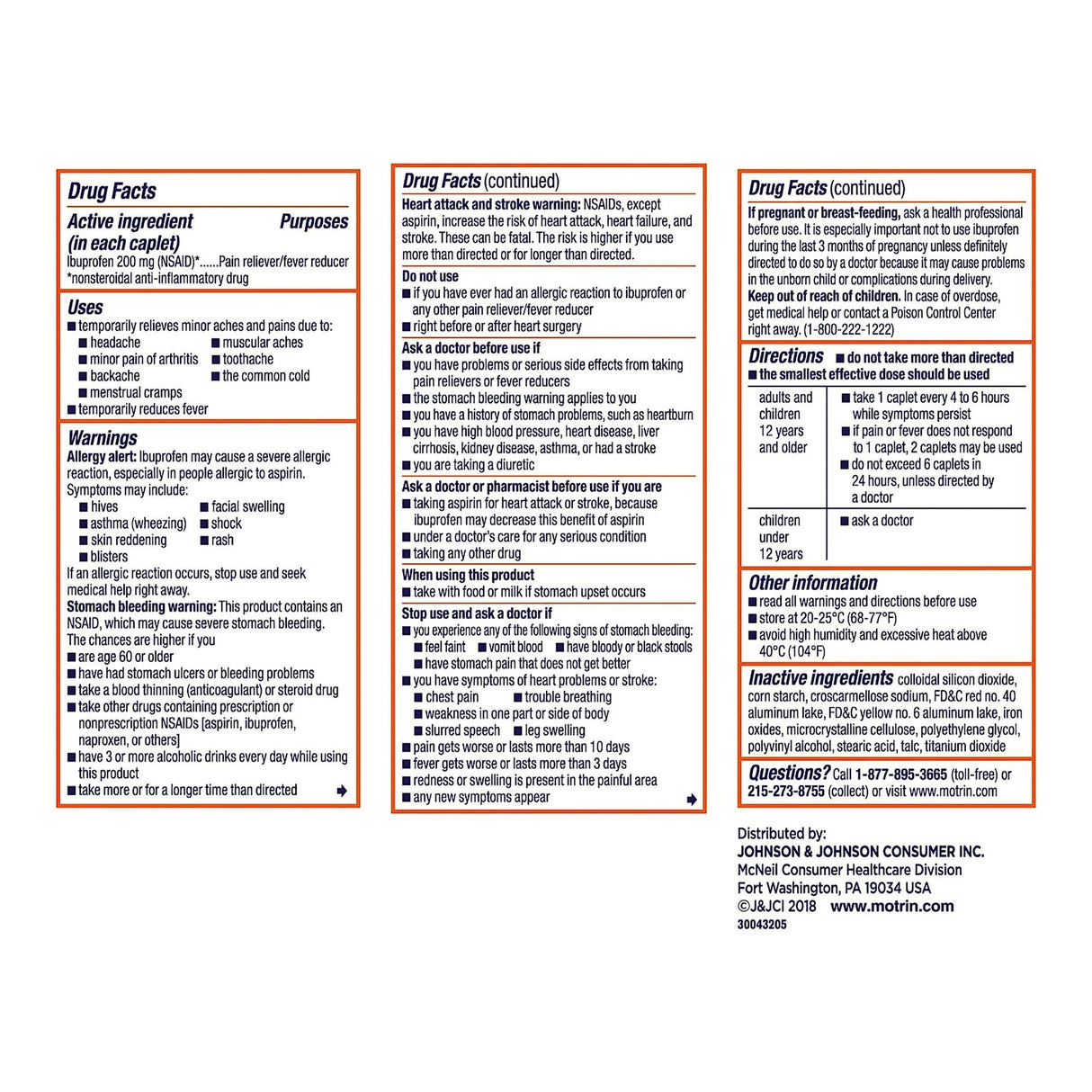 Pain Relief Motrin® IB 200 mg Strength Ibuprofen Capsule - BeHope