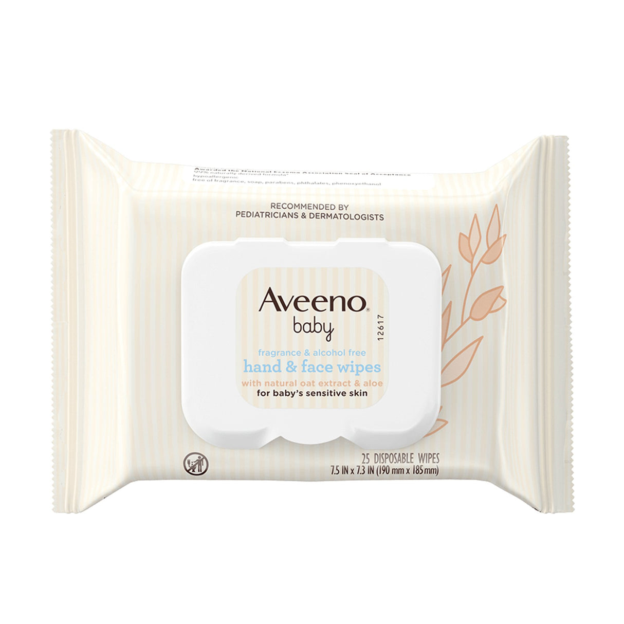 Baby Wipe Aveeno® Baby Soft Pack Unscented 25 Count - BeHope