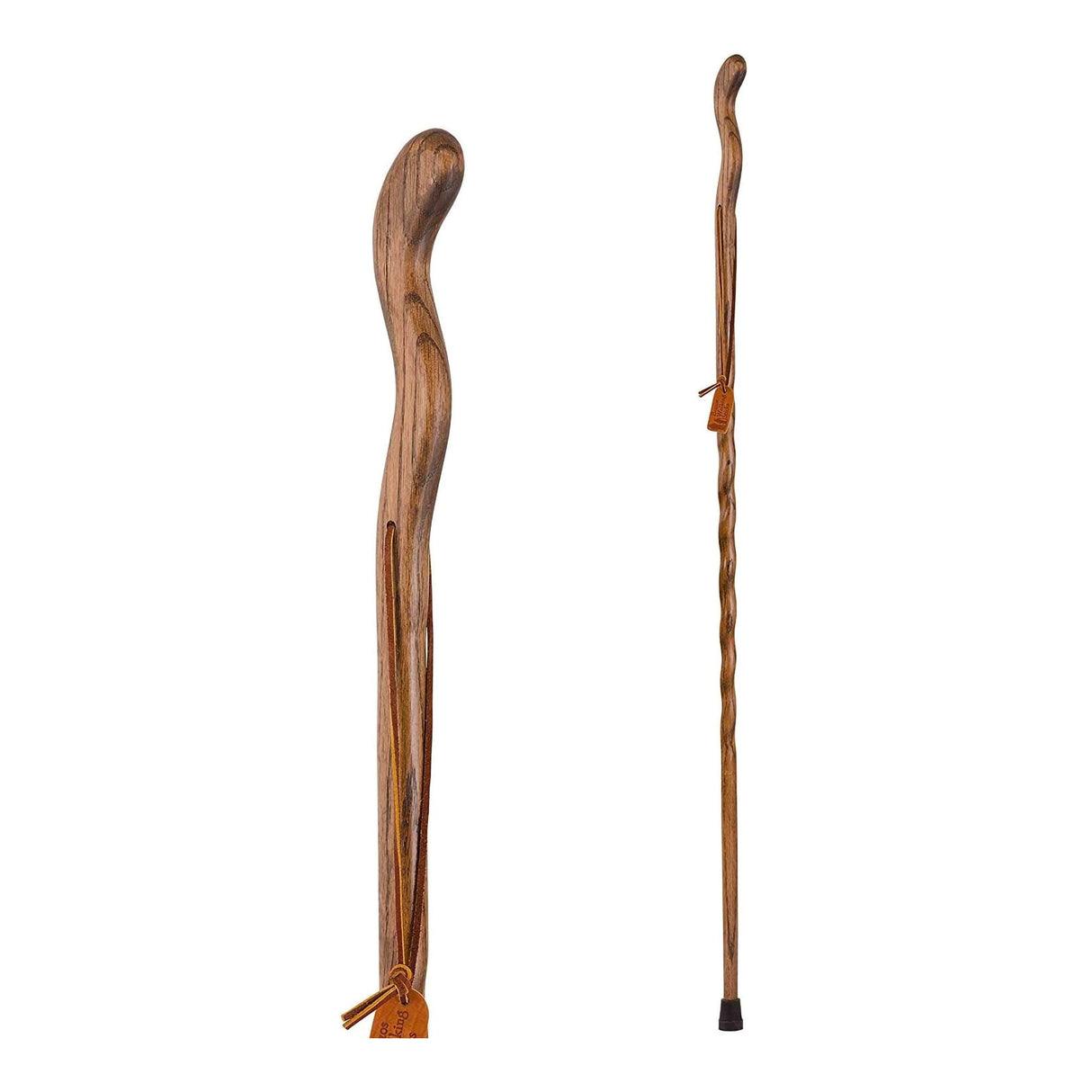 Walking Stick Brazos™ Twisted Fitness Walker Wood 48 Inch Height Brown - BeHope