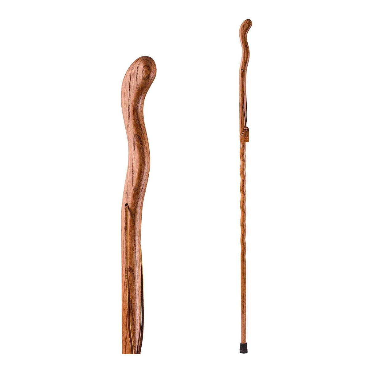 Walking Stick Brazos™ Twisted Fitness Walker Wood 58 Inch Height Red - BeHope