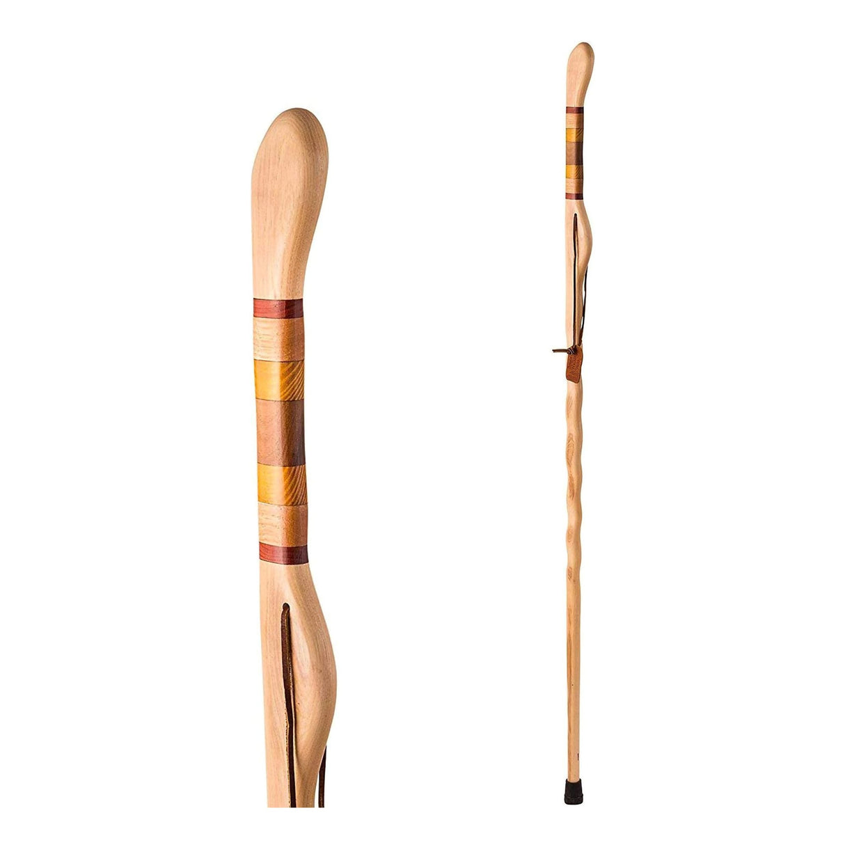 Walking Stick Brazos™ Twisted Safari Wood 58 Inch Height Hickory - BeHope