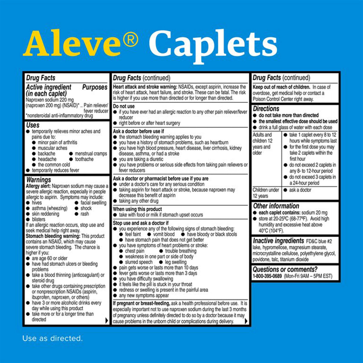 Pain Relief Aleve® Arthritis 220 mg Strength Naproxen Sodium Capsule - BeHope