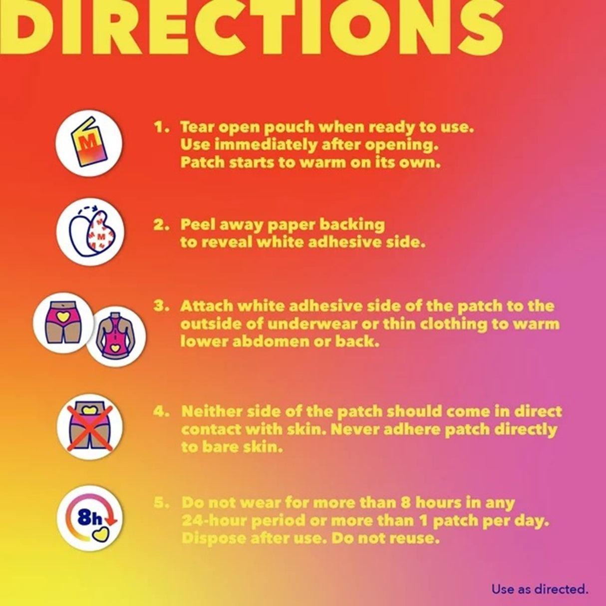 Cramp Relief Midol® Patch 3 per Box - BeHope