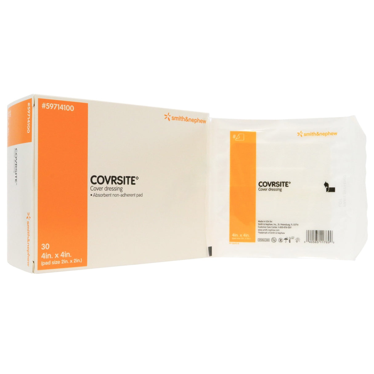 Composite Dressing Covrsite 4 X 4 Inch Square Sterile Film Backing - BeHope