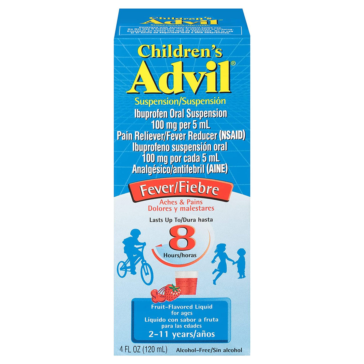 Children's Pain Relief Advil® 100 mg / 5 mL Strength Ibuprofen Oral Suspension - BeHope