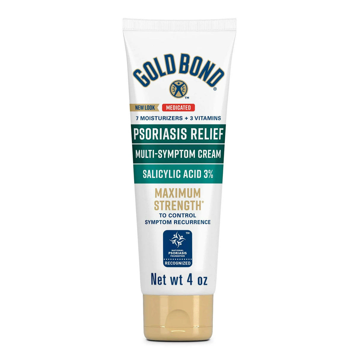 Psoriasis Cream Gold Bond® Psoriasis Relief 4 oz. Tube Unscented Cream - BeHope