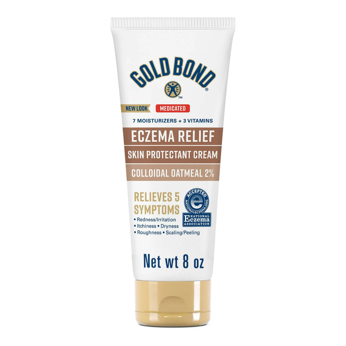 Skin Protectant Gold Bond® Eczema Relief 8 oz. Tube Unscented Cream - BeHope