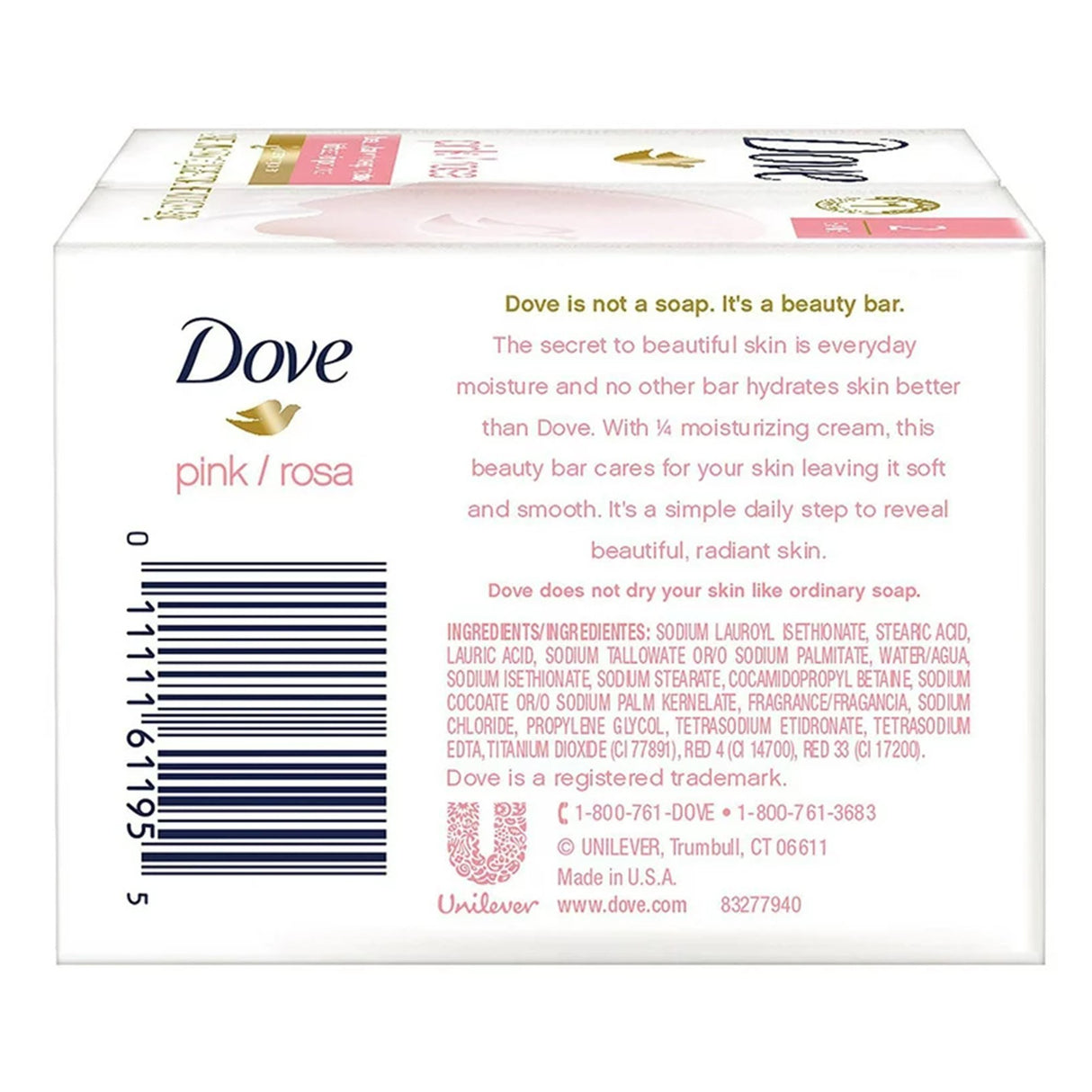 Soap Dove® Beauty Bar Bar 3.75 oz. Individually Wrapped Pomegranite / Hibiscus Tea Scent - BeHope