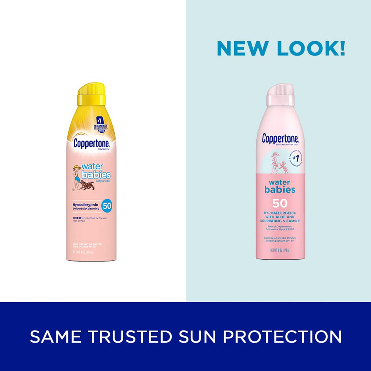 Sunscreen Coppertone® Water Babies SPF 50 Liquid 6 oz. Aerosol Can - BeHope