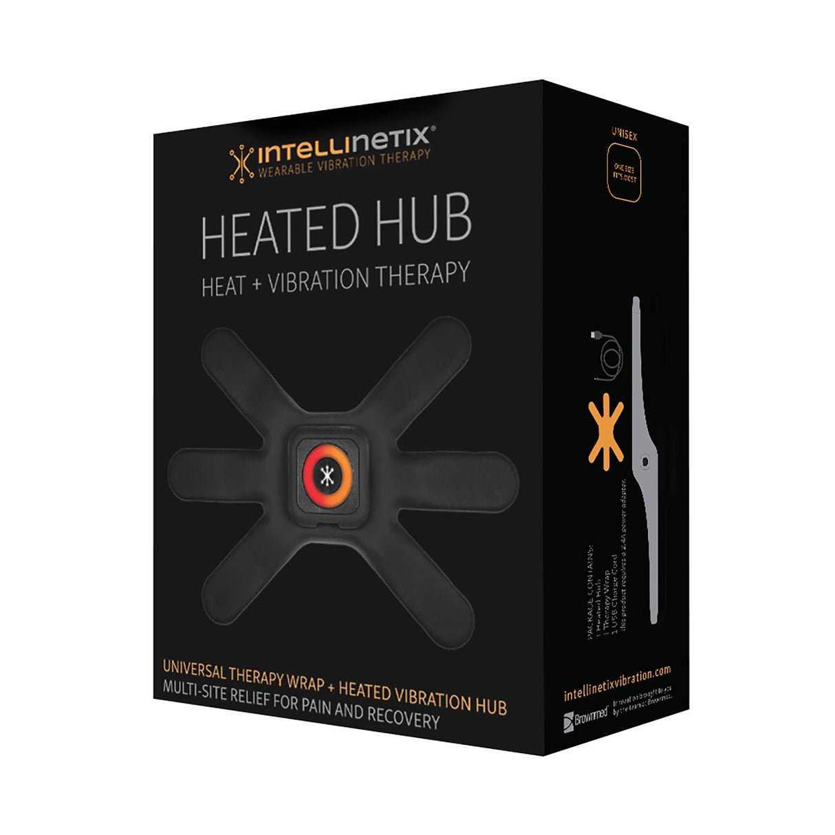 Heat + Vibration Therapy Wrap Intellinetix® Arm / Leg / Lumbar One Size Fits Most - BeHope