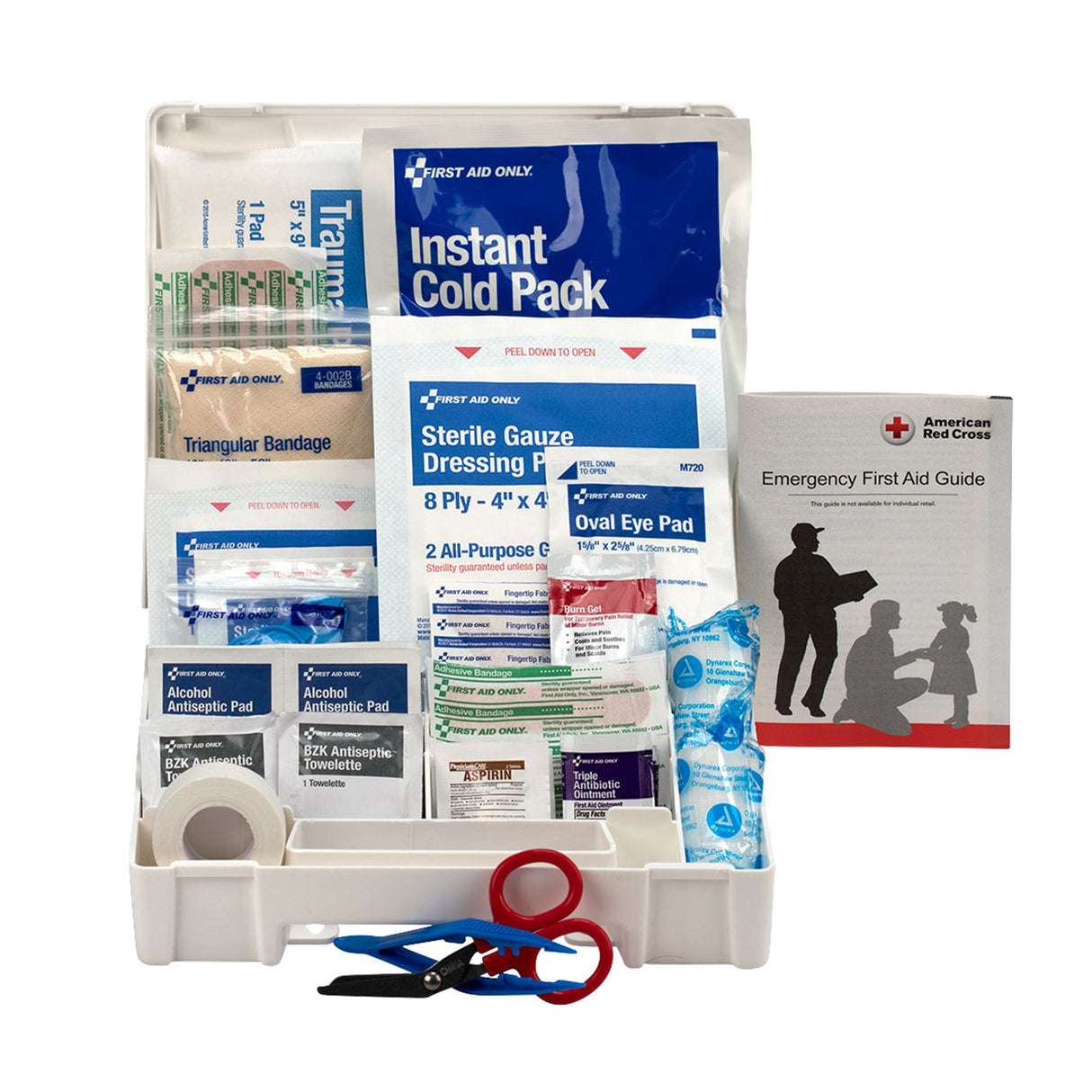 First Aid Kit First Aid Only® 10 Person Plastic Case - BeHope