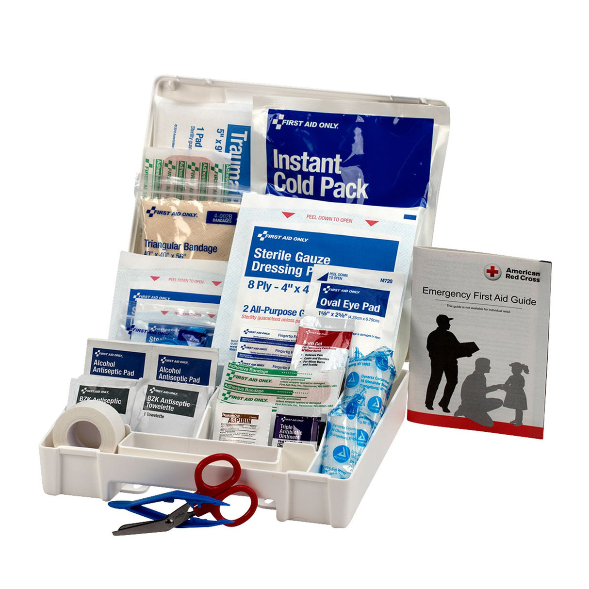 First Aid Kit First Aid Only® 10 Person Plastic Case - BeHope