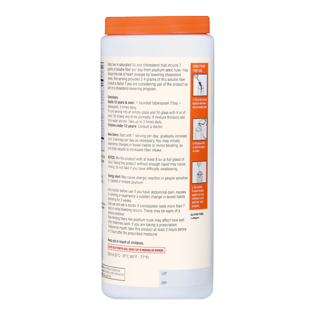 Fiber Supplement Foster & Thrive™ Powder Psyllium Husk - BeHope