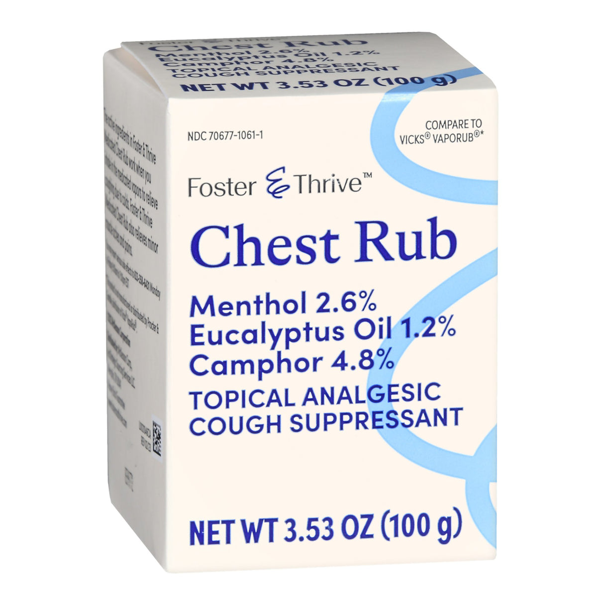 Chest Rub Foster & Thrive™ 4.8% / 2.6% / 1.2% Strength Ointment 3.5 oz. - BeHope