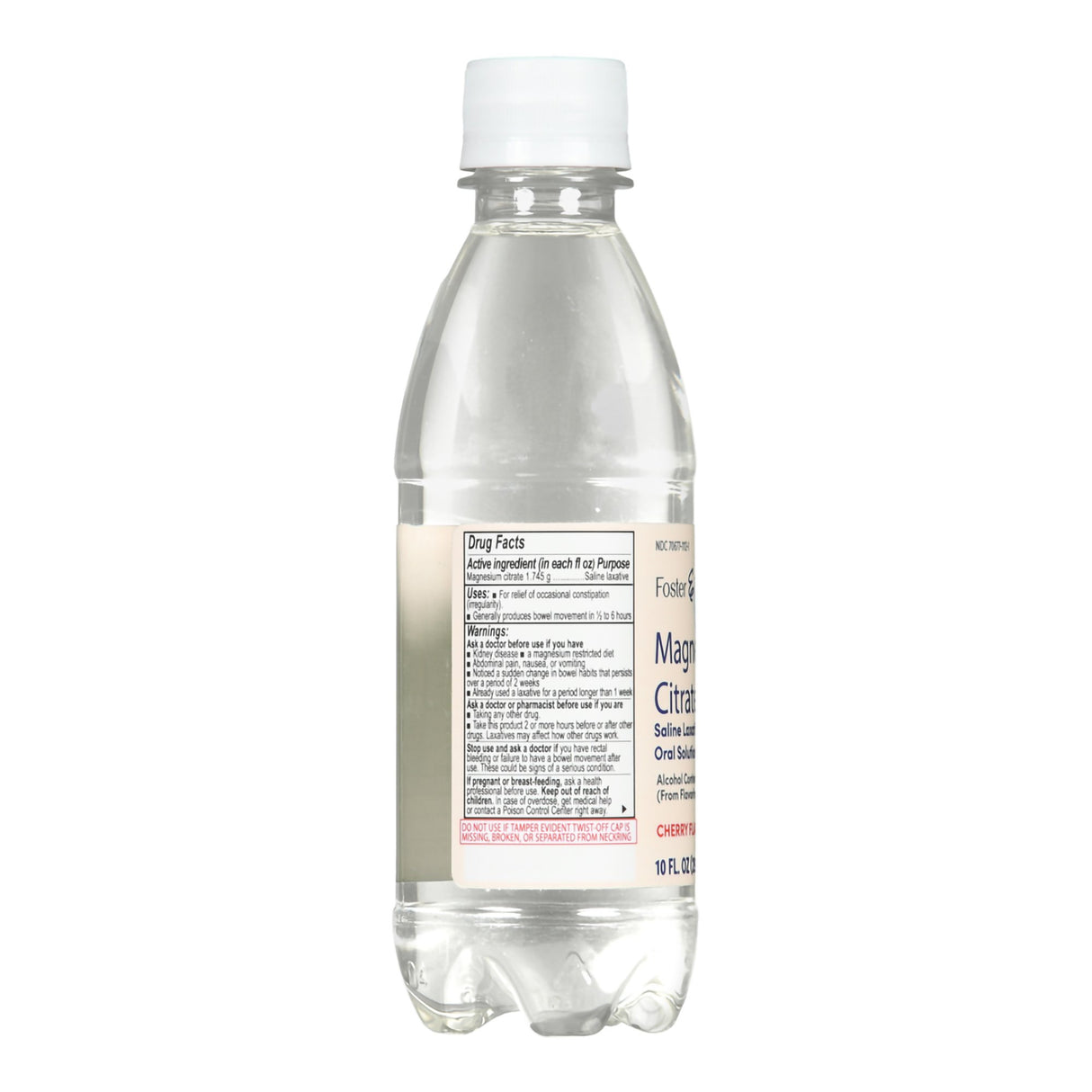 Laxative Foster & Thrive™ Cherry Flavor Oral Solution 10 oz. Magnesium Citrate - BeHope