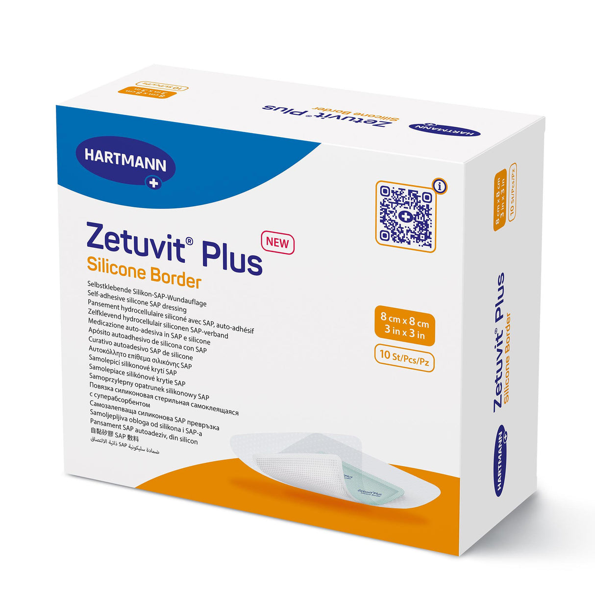 Super Absorbent Dressing Zetuvit® Plus Silicone Border Adhesive - BeHope