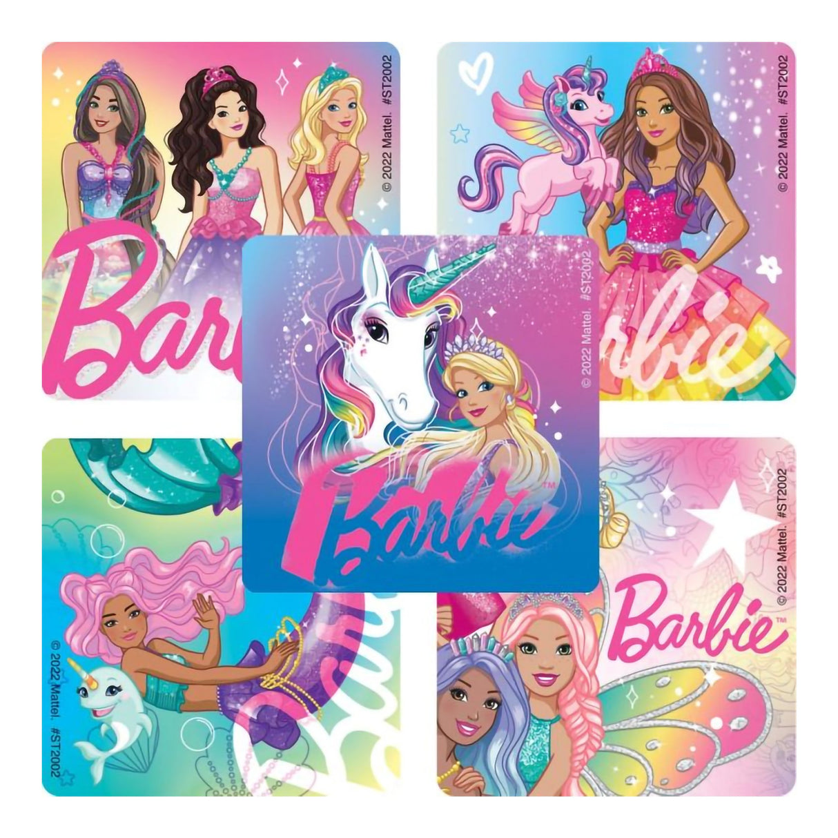 SmileMakers® 100 per Roll Barbie Fantasy Sticker 2-1/2 Inch - BeHope