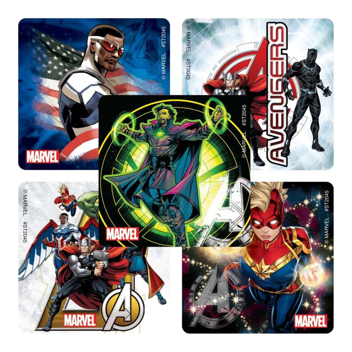 SmileMakers® 100 per Box Avengers Force Sticker 2-1/2 Inch - BeHope