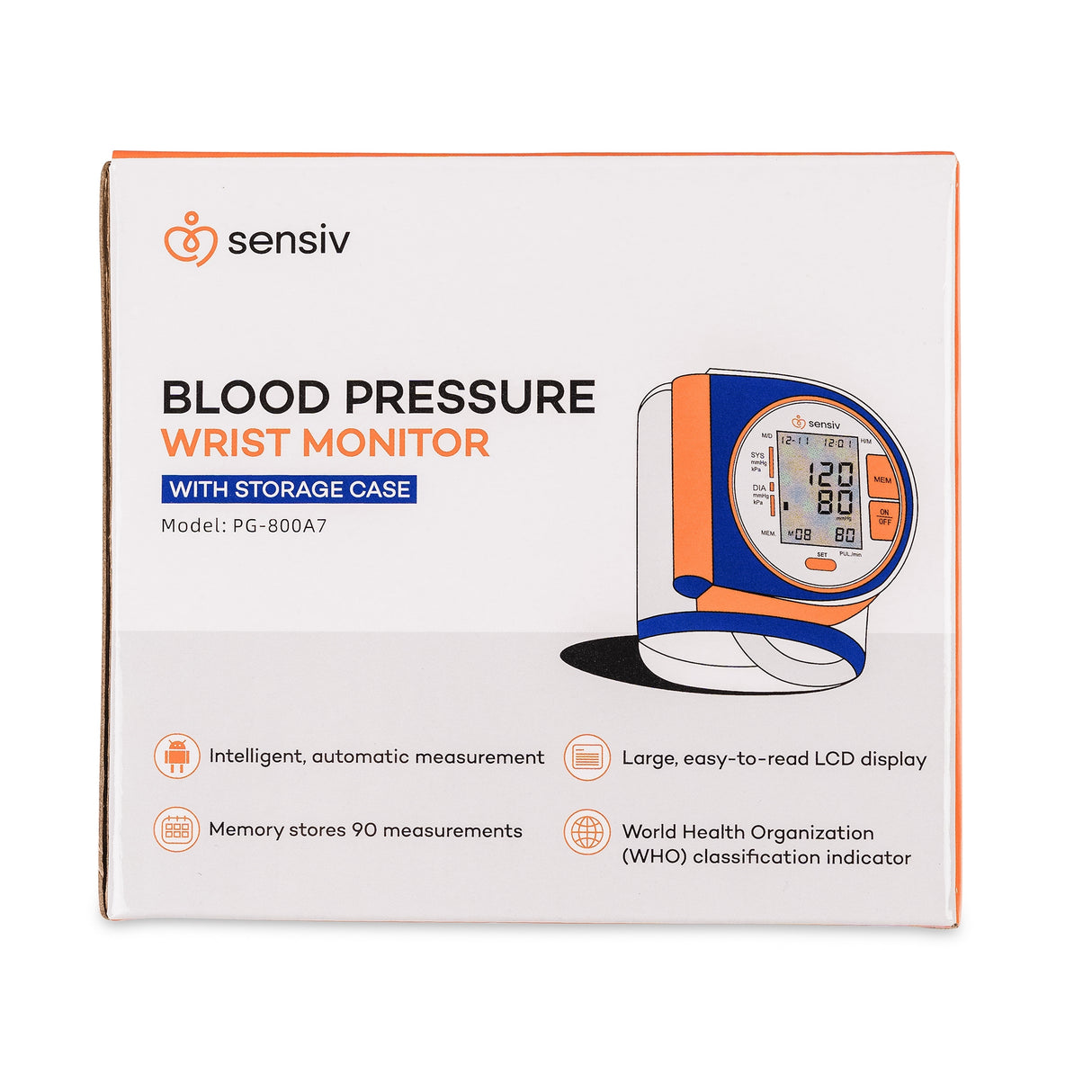 Digital Blood Pressure Monitor Sensiv Automatic Measurement Large Display - BeHope