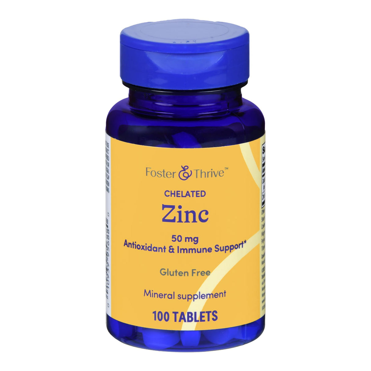 Mineral Supplement Foster & Thrive™ Zinc Gluconate 50 mg Strength Tablet 100 per Bottle Unflavored - BeHope