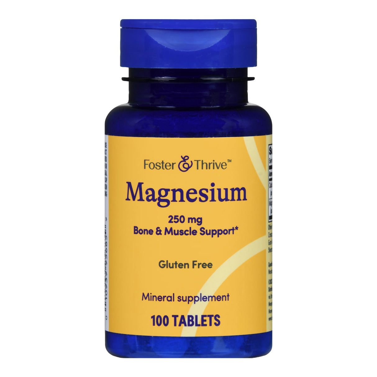 Dietary Supplement Foster & Thrive™ Magnesium 250 mg Strength Tablet 100 per Bottle - BeHope