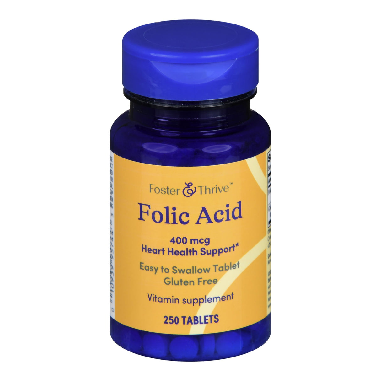 Vitamin Supplement Foster & Thrive™ Folic Acid 400 mcg Strength Tablet 250 per Bottle - BeHope