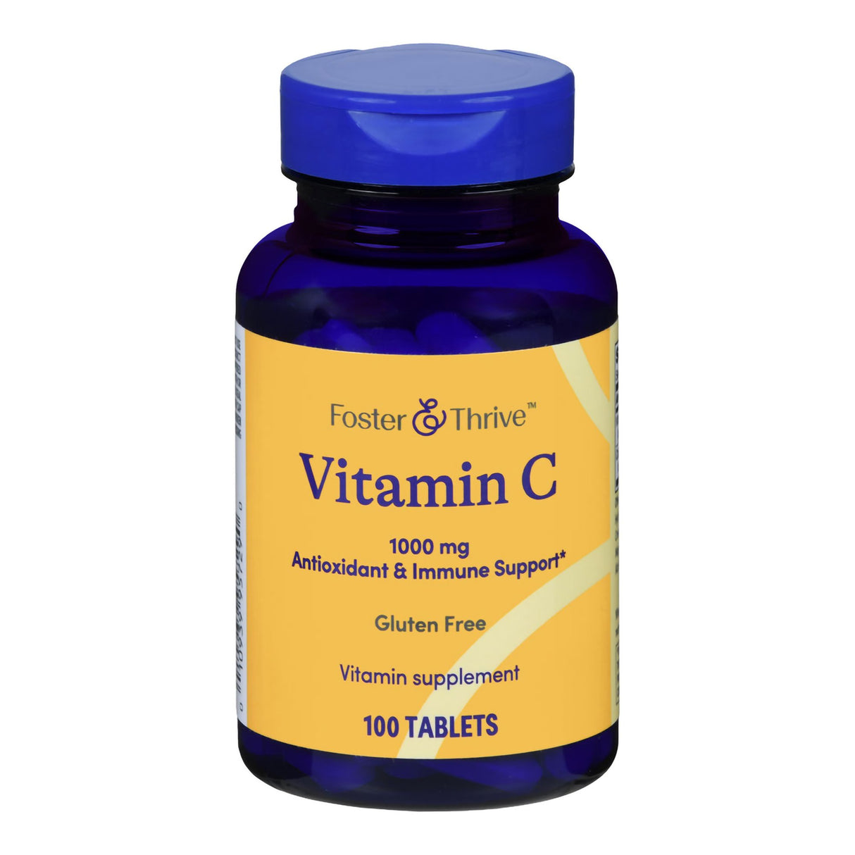 Vitamin C Supplement Foster & Thrive™ Ascorbic Acid 1,000 mg Strength Tablet 100 per Bottle - BeHope