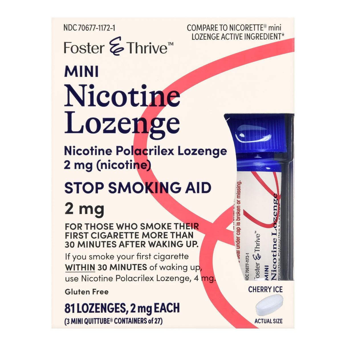 Stop Smoking Aid Foster & Thrive™ 2 mg Strength Lozenge - BeHope