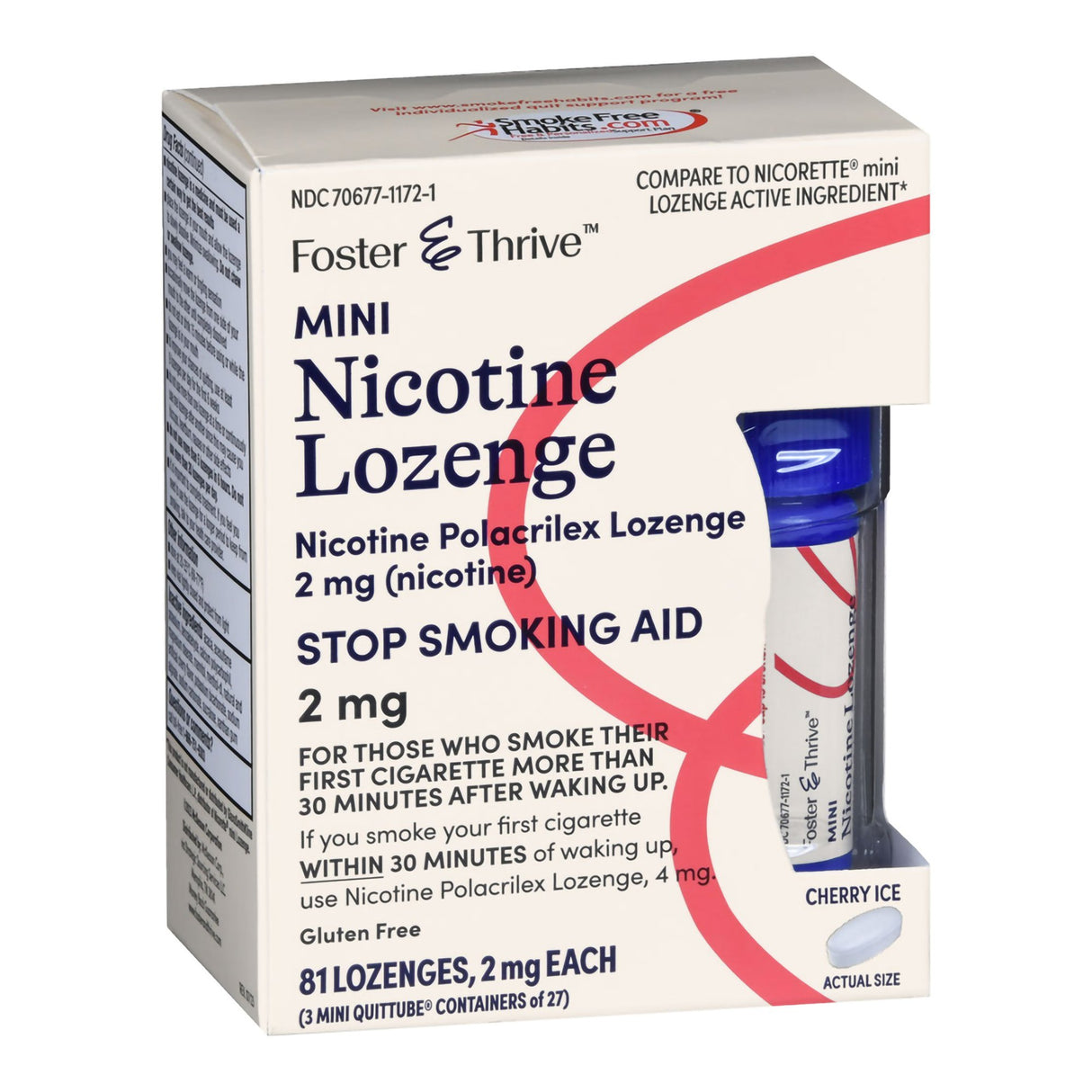 Stop Smoking Aid Foster & Thrive™ 2 mg Strength Lozenge - BeHope