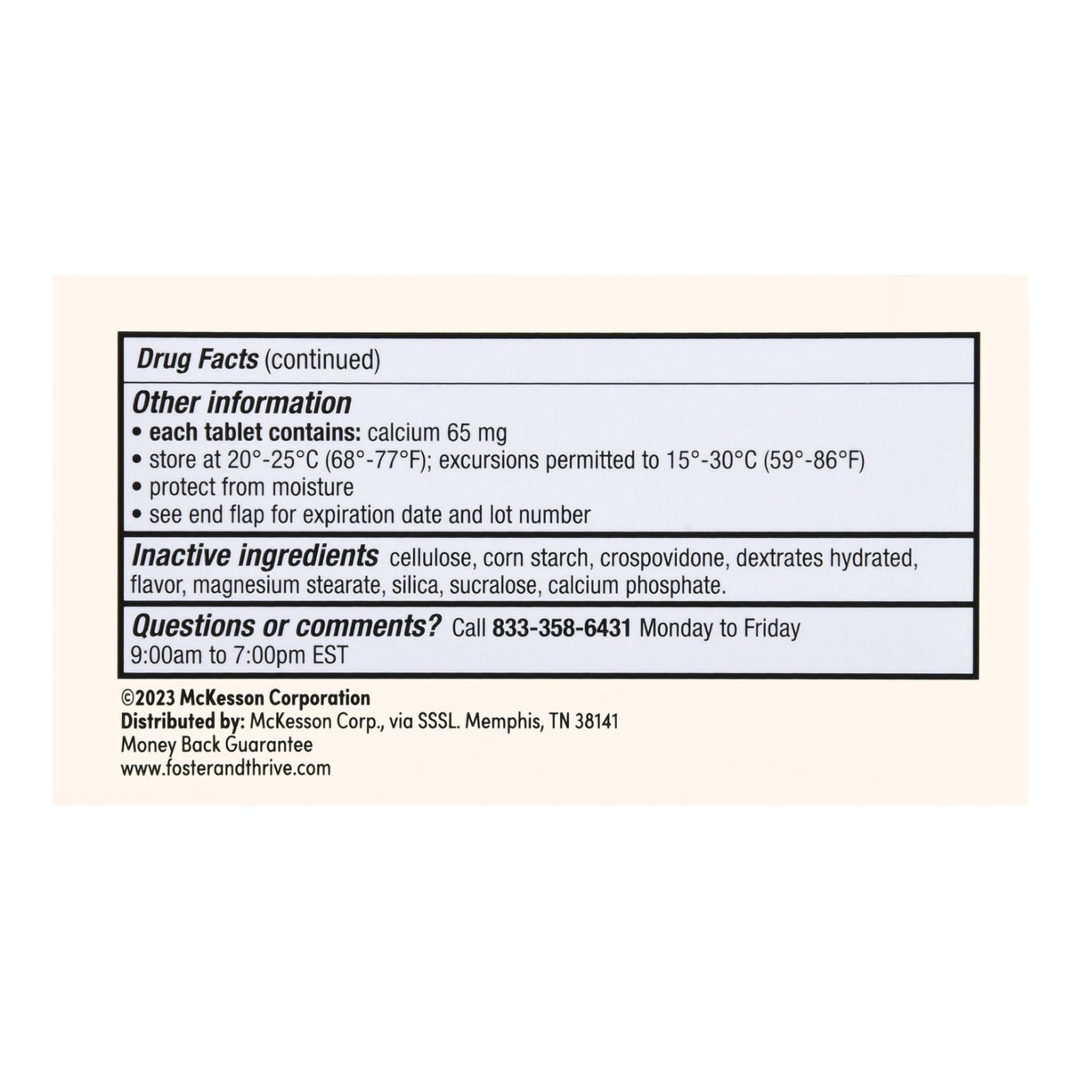 Gas Relief Foster & Thrive™ 80 mg Strength Chewable Tablet 100 Tablets - BeHope