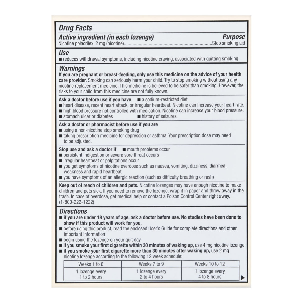 Stop Smoking Aid Foster & Thrive™ 2 mg Strength Lozenge - BeHope