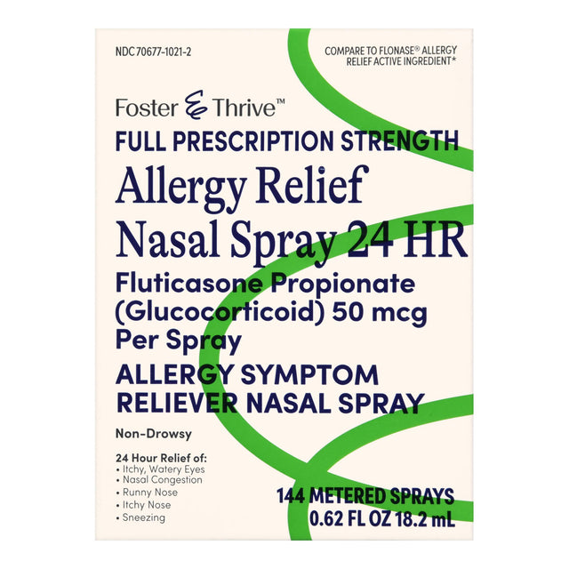 Allergy Relief Nasal Spray Foster & Thrive™ 24-Hour Fluticasone Propionate - BeHope