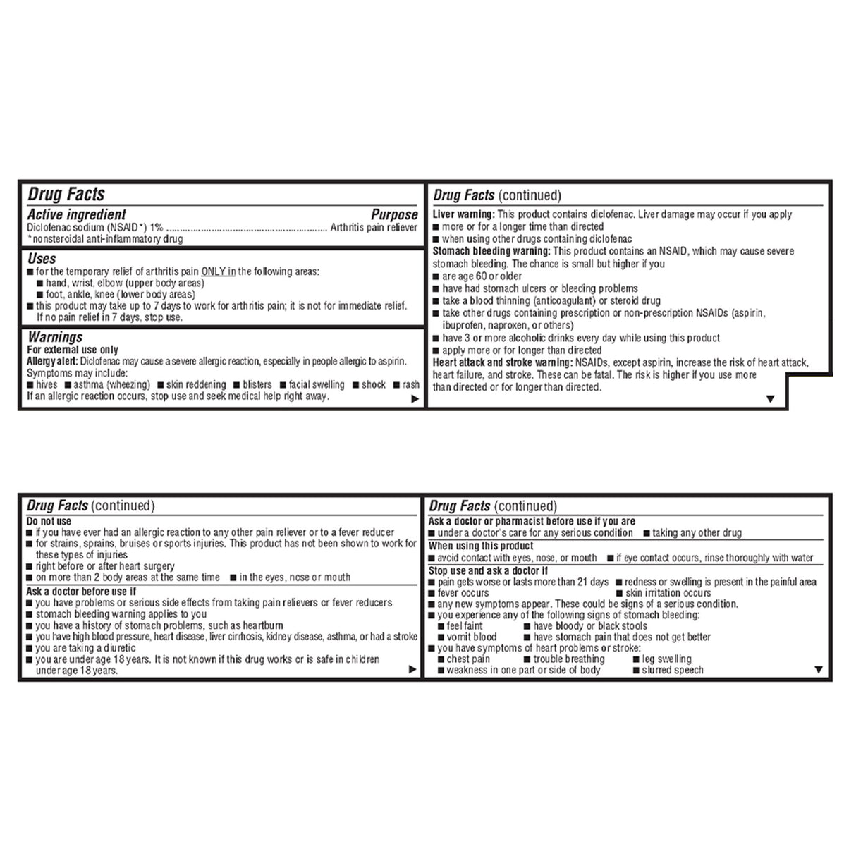 Topical Pain Relief Geri-Care® 1% Strength Diclofenac Sodium Topical Gel 100 Gram - BeHope