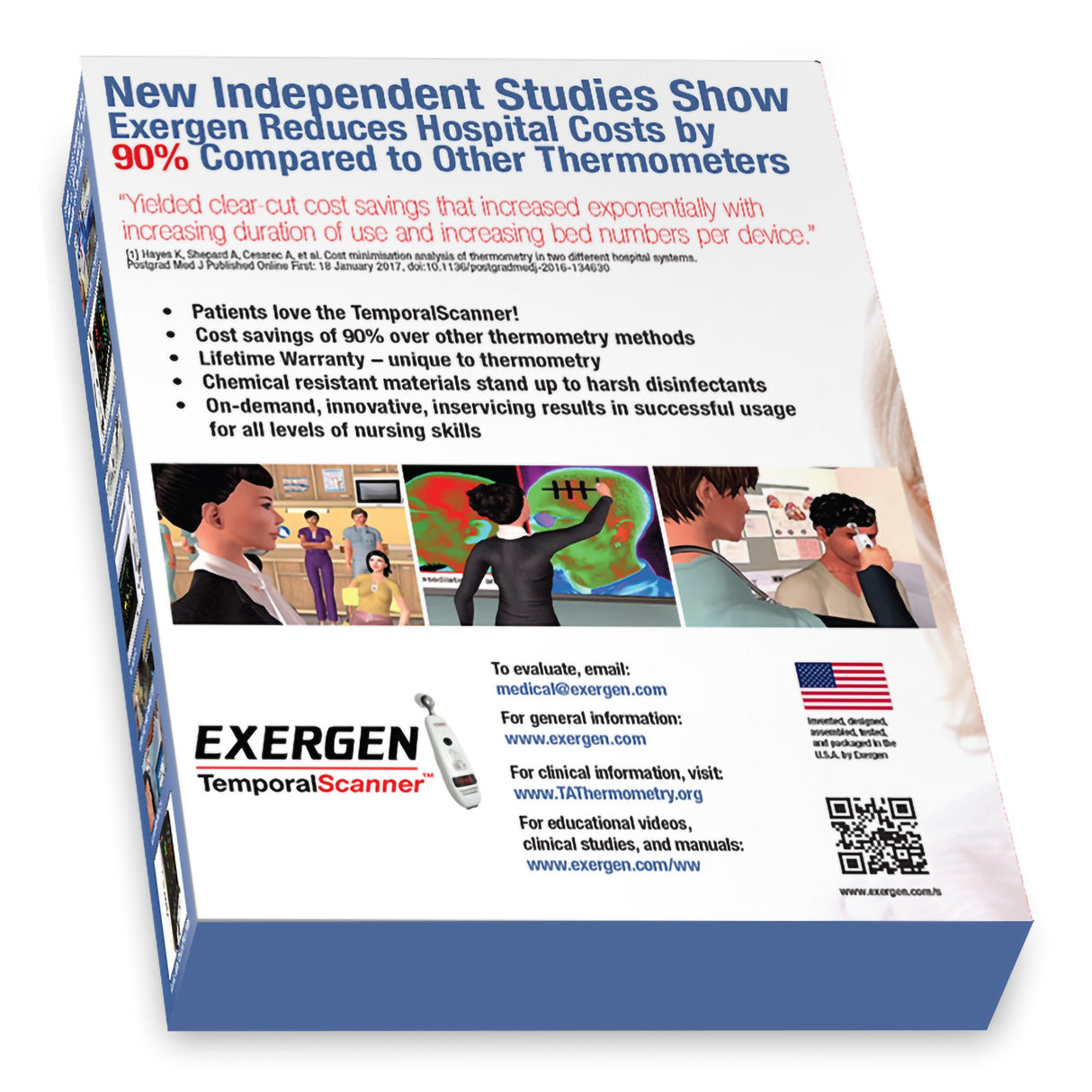 Temporal Contact Thermometer Temporal Scanner™ Temporal Probe Handheld - BeHope