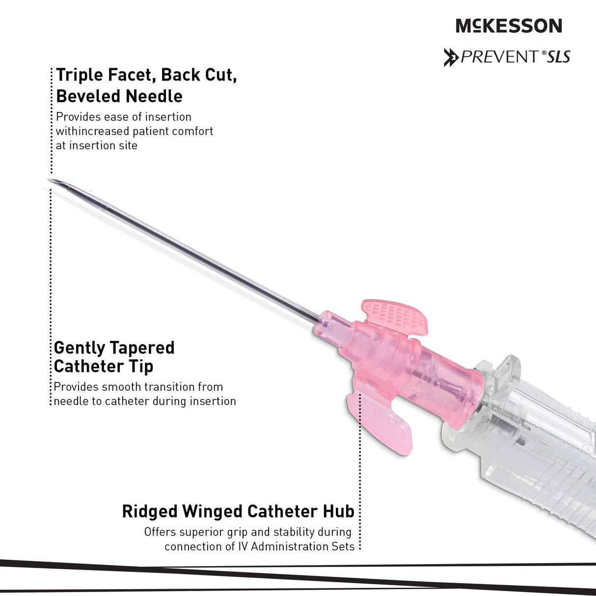 Peripheral Iv Catheter Prevent® Sls Sliding Safety Non Blood Control - BeHope