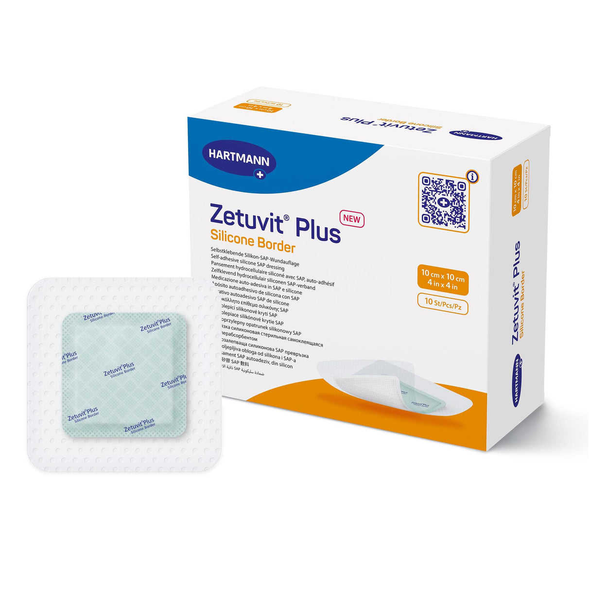 Super Absorbent Dressing Zetuvit® Plus Silicone Border Adhesive - BeHope
