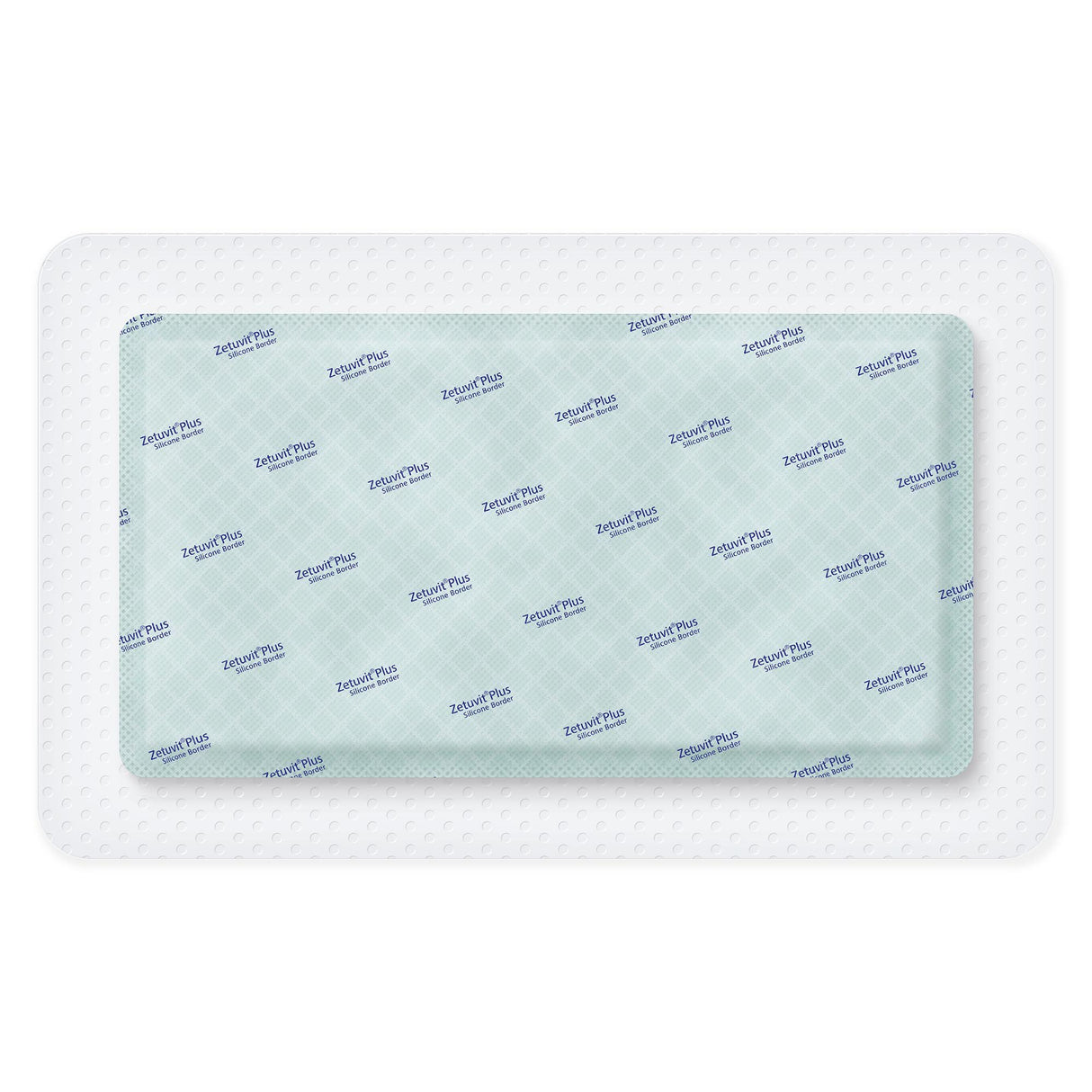 Super Absorbent Dressing Zetuvit® Plus Silicone Border Silicone Adhesive 6 X 10 Inch Rectangle - BeHope