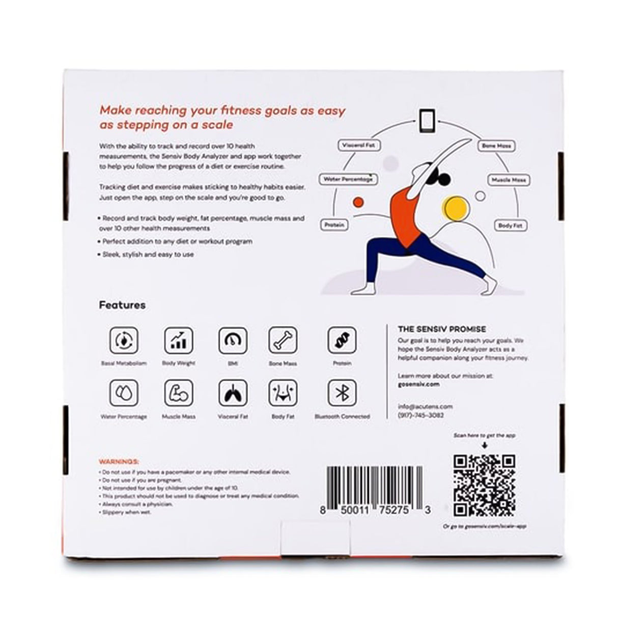 Smart Bluetooth Body Fat Analyzer Scale with App Support - BeHope