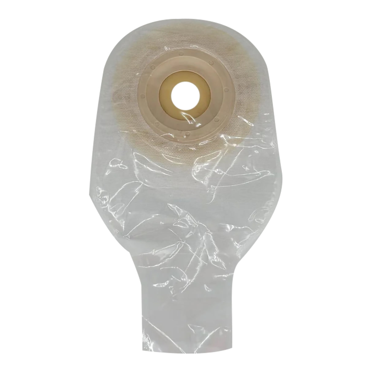 Ostomy Pouch Safe n Simple™ One-Piece System 12 Inch Length Convex, Pre-Cut 1 Inch Stoma Drainable - BeHope