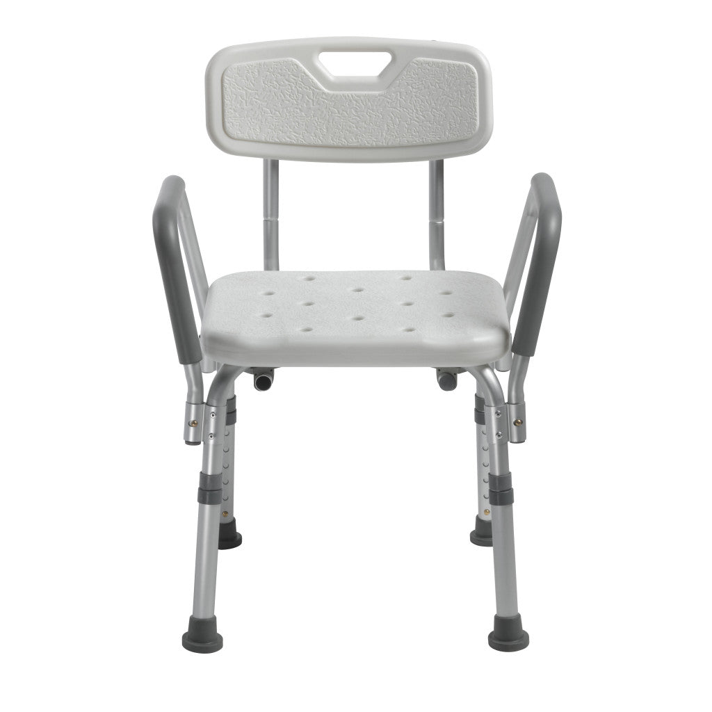Shower Chair with Back and Removable Padded Arms -BeHope