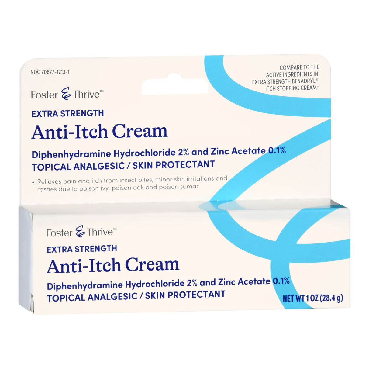 Itch Relief Foster & Thrive™ 2% - 0.1% Strength Cream 1 oz. Tube - BeHope
