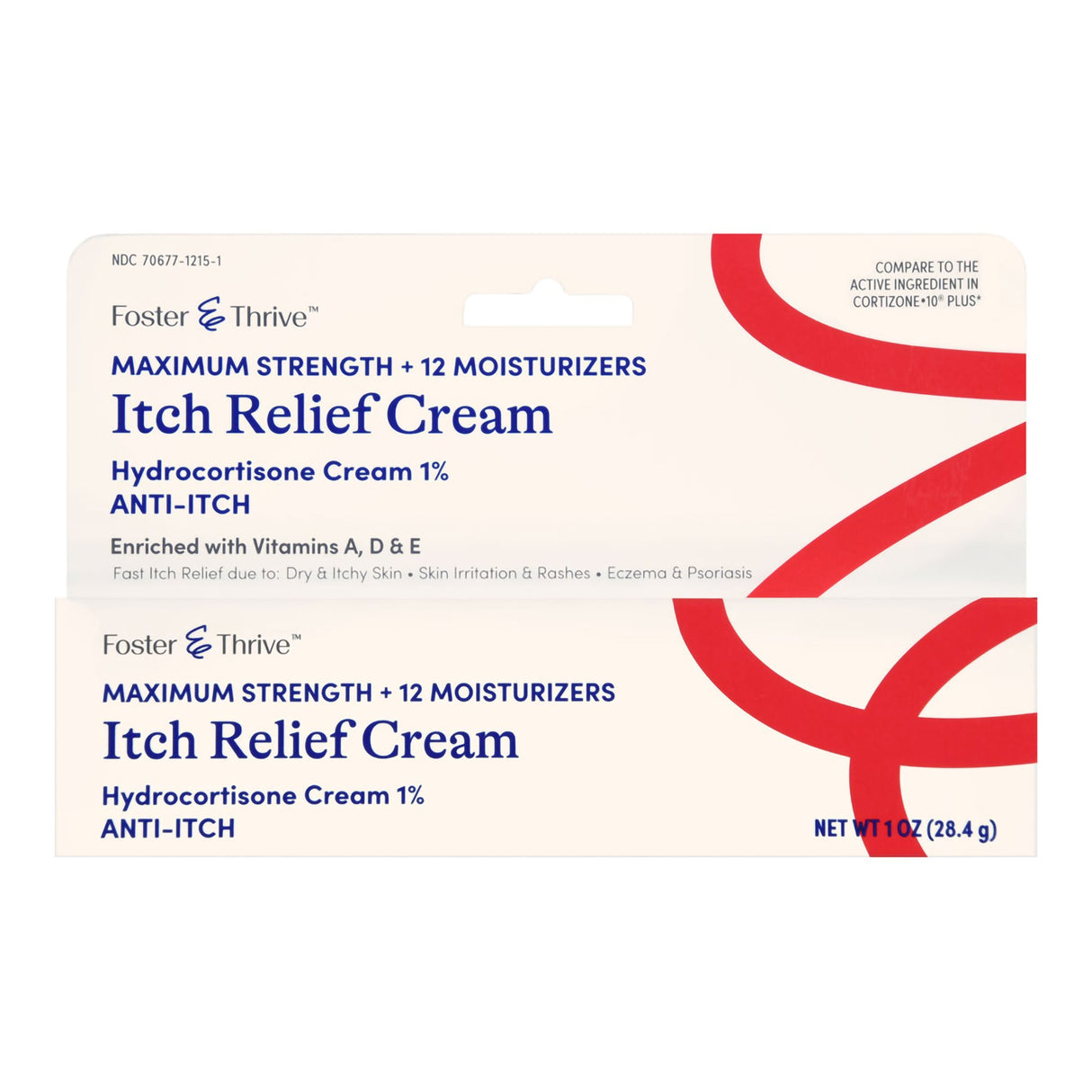 Itch Relief Foster & Thrive™ 1% Strength Cream 1 oz. Tube - BeHope