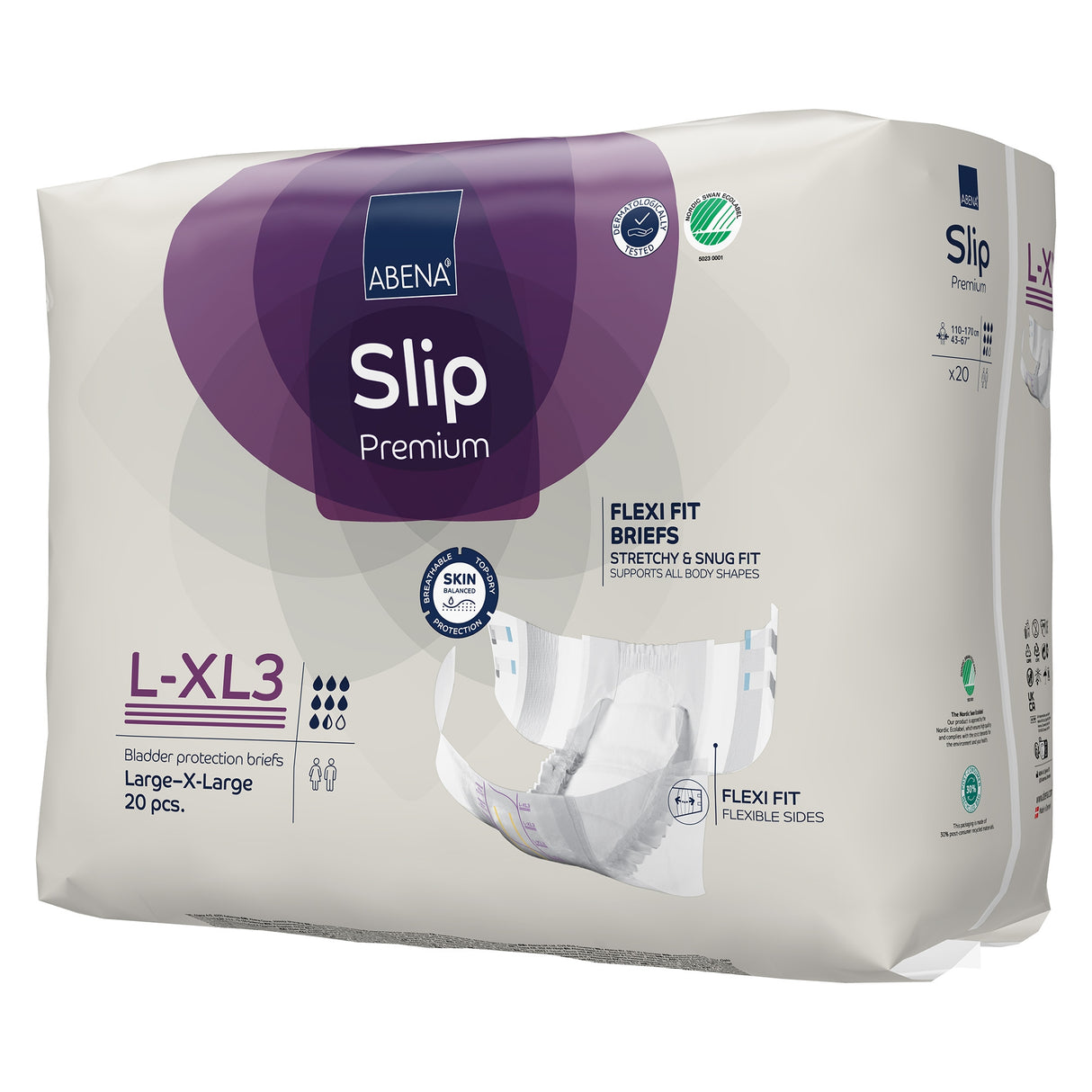 Incontinence Brief Abena Slip Flexi Fit Adult Large / X-Large Unisex Disposable Heavy Absorbency - BeHope