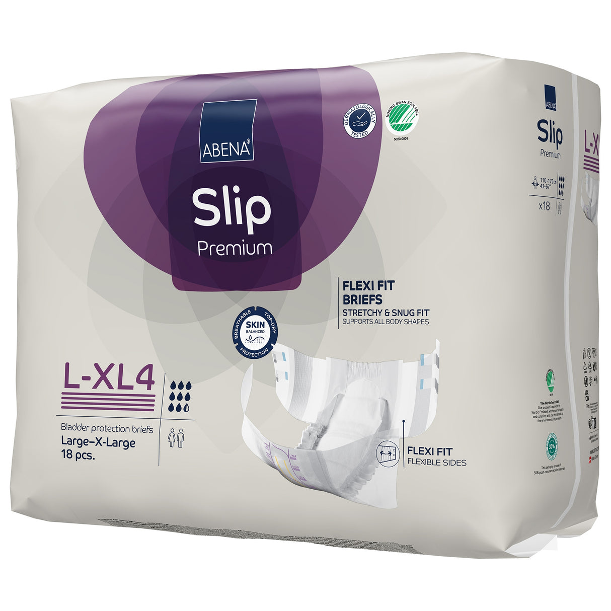 Incontinence Brief Abena Slip Flexi Fit Adult Large / X-Large Unisex Disposable Heavy Absorbency - BeHope